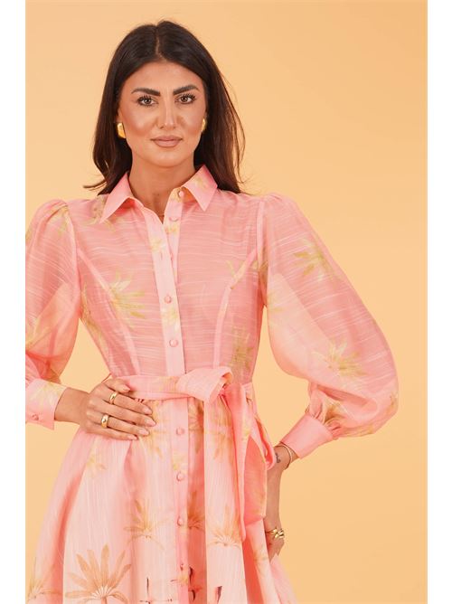 Abito chemisier in organza fantasia twins fantasy | T4998PRINT